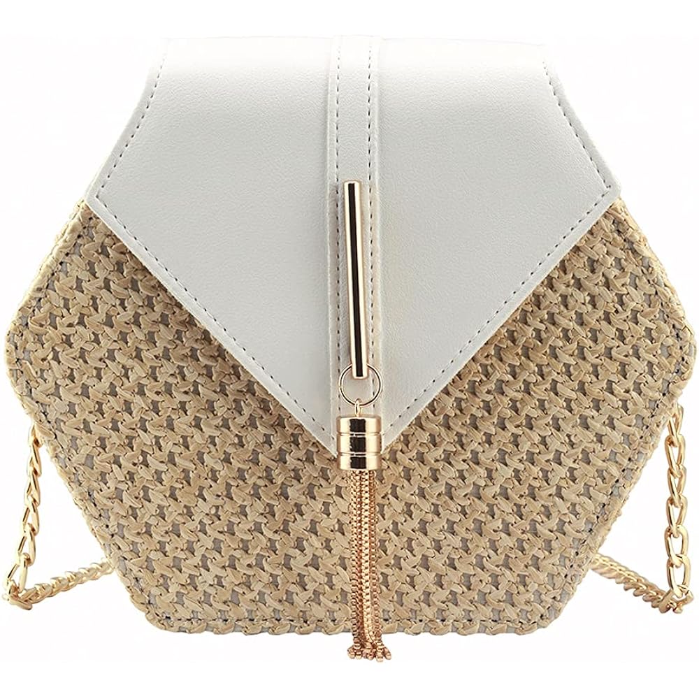 Women'S Crossbody Bag Cute Straw Shoulder Bag