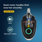 Winsea Ear and Nose Hair Trimmer for Men and Women – Travel Trimmer, High-Precision Nose Shaver, USB Rechargeable, Waterproof, Safe & Quiet Operation, Portable Ear Hair Remover Design (Black)