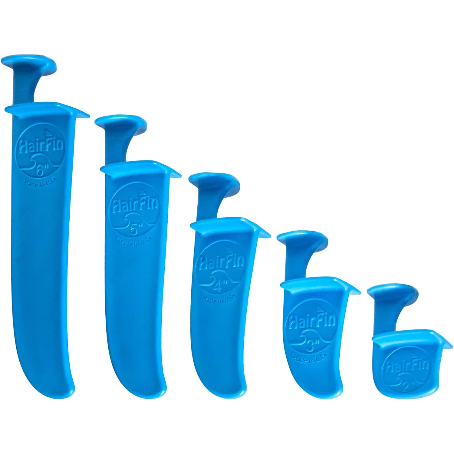 As Seen On Shark Tank - Hairfin Hair Cutting Tools, Set Of 5 Includes 2”, 3”, 4", 5" And 6” Haircut Guides - Made In Usa