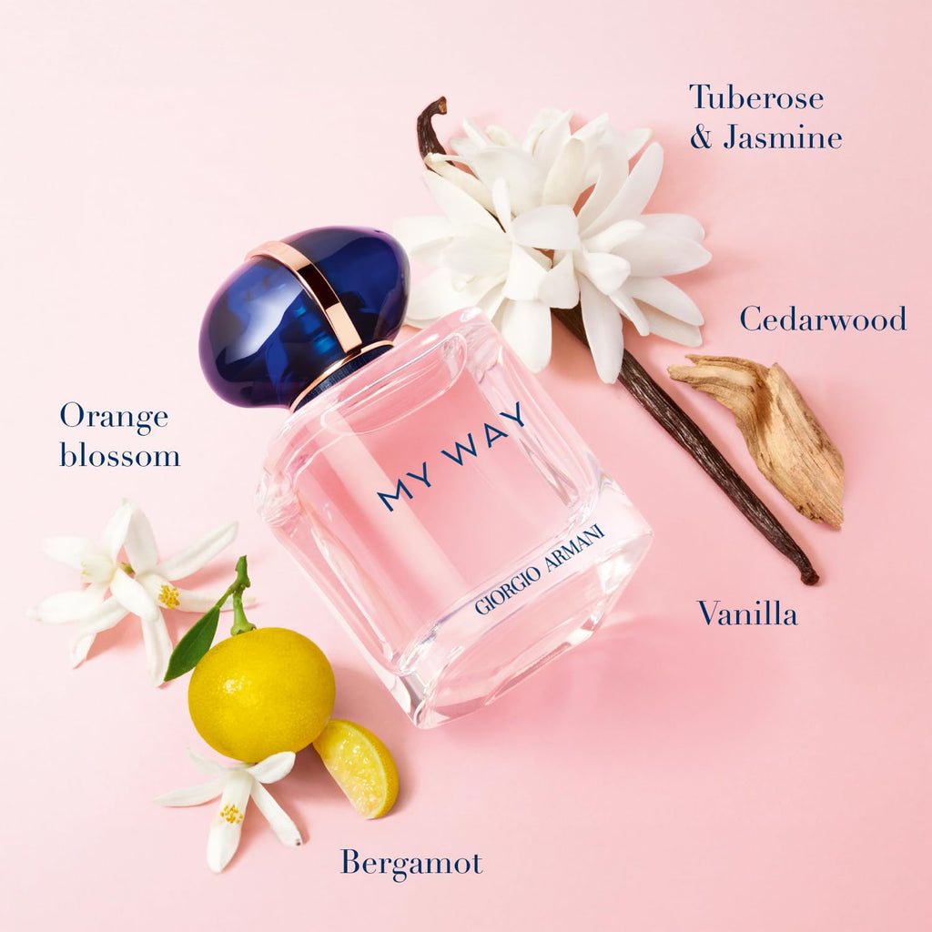Armani Beauty – My Way Eau de Parfum – Women's Perfume Travel Set ($136 Value) – Full Size (1.0 Fl Oz), Travel Size (0.3 Fl Oz) Perfumes