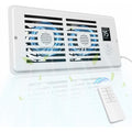 Ac Vent Booster Fan 4" X 10" Register, Quiet 10-Speed Air Booster With Thermostat Control, Remote & Lcd Display, Aroma Pad Slot, Improves Airflow For Small Rooms