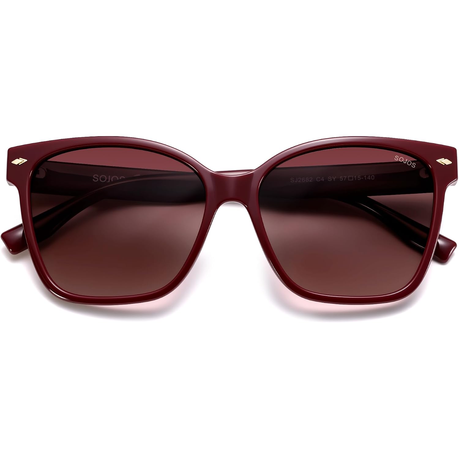 Sojos Trendy Square Oversized Polarized Sunglasses Women Sj2682 | Retro Womens Shade Sj2682