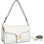 Crossbody Bags For Women Trendy - Small Cross Body Purse Shoulder Bag Leather Handbags Evening Clutch With 2 Straps | 2 Detachable Straps