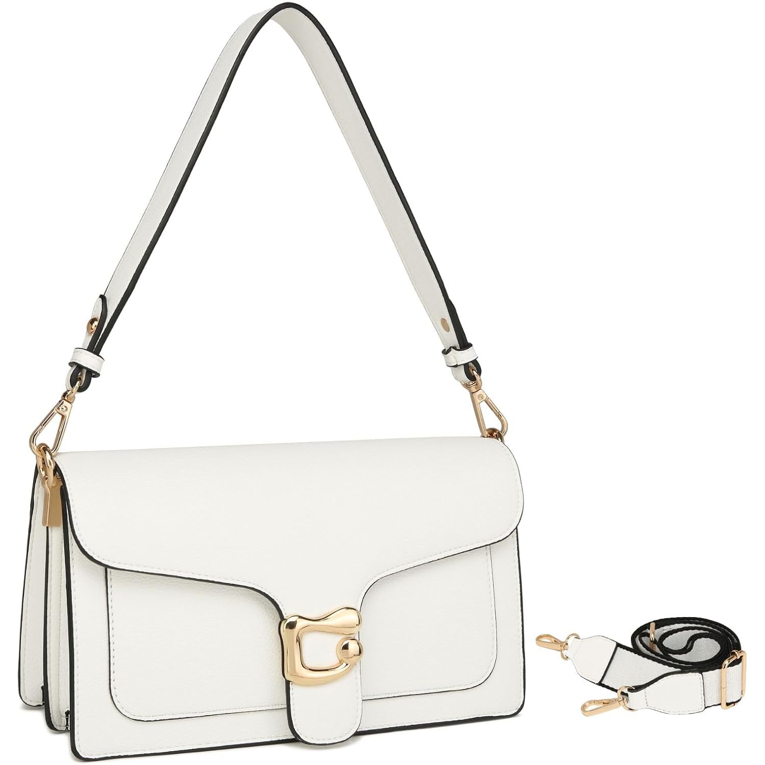 Travistar Crossbody Bags for Women Trendy - Small Cross Body Purse Shoulder Bag Leather Handbags Evening Clutch with 2 Straps | 2 detachable straps, Chic elegant design, Perfect size, Premium materials, Multiple color, Great value