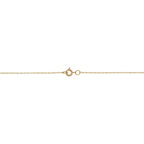 Kooljewelry Womens Classic Rope Chain - 10k Yellow Gold Barely-There Necklace, Thin Lightweight