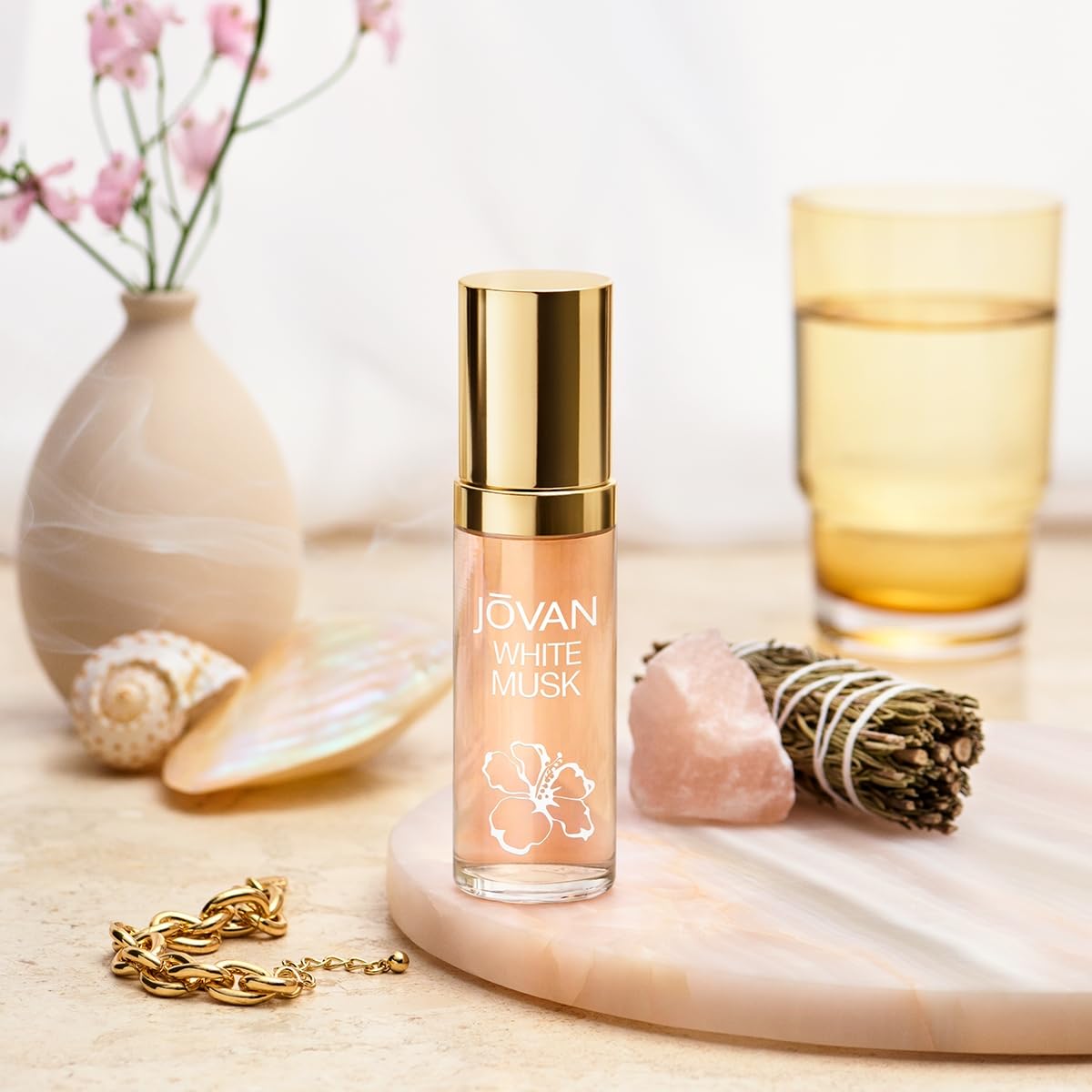 Jovan White Musk for Women Eau de Cologne Spray 2 fl oz (Pack of 1), Notes of Jasmine, Musk, and Amber, Women's Fragrance, Long Lasting, Everyday Fragrance, Travel Size