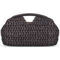 Large Straw Clutch Bag for Women Summer Satchel Purse Fashion Woven Top Hanlde Handbags for Beach Vacation