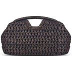 Large Straw Clutch Bag for Women Summer Satchel Purse Fashion Woven Top Hanlde Handbags for Beach Vacation