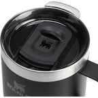Stanley Everyday Camp Mug 12Oz | Drink Through Lid | Cup For Coffee, Tea And Drinks | Insulated Stainless Steel Coffee Mug | Bpa-Free | Black 2.0