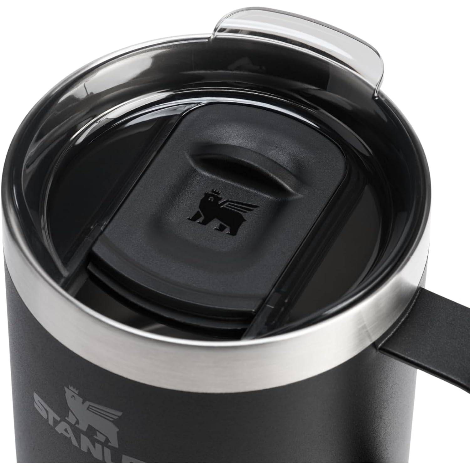 Stanley Everyday Camp Mug 12Oz | Drink Through Lid | Cup For Coffee, Tea And Drinks | Insulated Stainless Steel Coffee Mug | Bpa-Free | Black 2.0