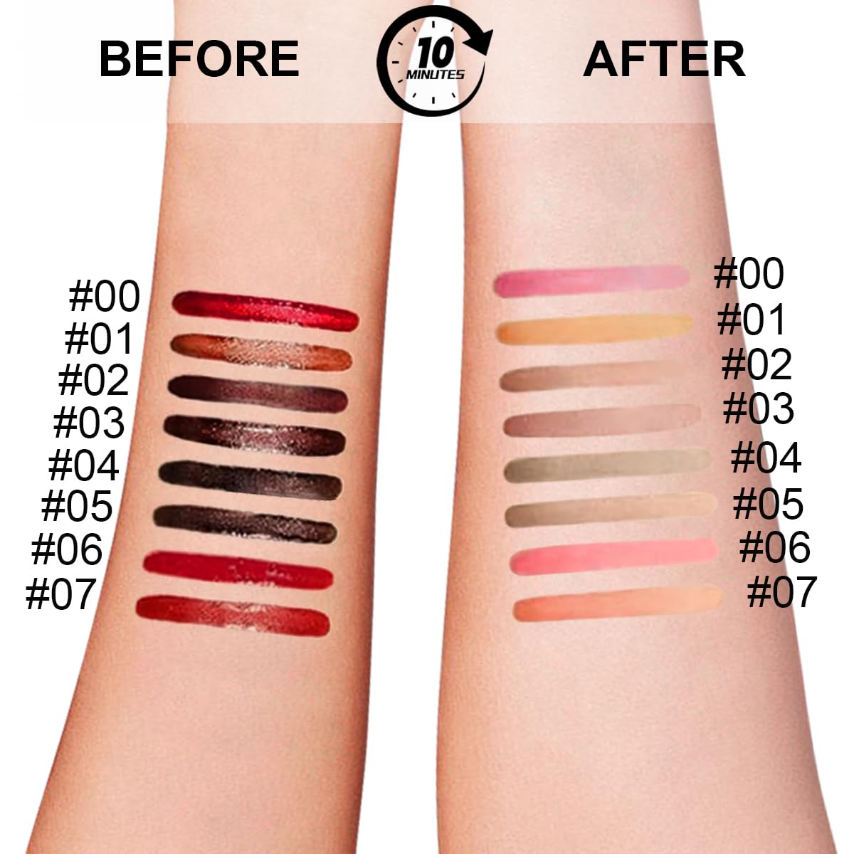 3 Colors Peel Off Lip Liner Stain with Tweezer Kit, Long Lasting Waterproof Lip Tint Stains Makeup Set with Matte Finish for Women, Natural Look, Easy to Use, for All Skin Types (#2,3,4)