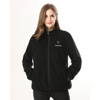 Venustas Women'S Fleece Heated Jacket With Battery Pack, Soft Lightweight Heating Coat For Outdoor Activities