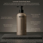 Hygienelab Mens Natural Body Wash - Ultra Hydrating, Ewg Verified Clean Formula, Lavender Sands Scent, Sulfate-Free, Paraben-Free, Phthalates-Free, Gentle & Effective For Healthy Skin (10 Oz)