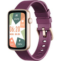 Fitness Watches for Women, LYNN2 Fitness Tracker with Heart Rate Monitor Blood Oxygen/Sleep Tracker Pedometer, Slim Step Tracker Watch for iOS/Android Phones Waterproof (Purple)