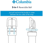 Columbia Men'S 2-In-1 Reversible Casual Leather Belt – Versatile Everyday Style, Dual-Sided Strap