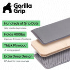 Gorilla Grip Heavy Duty Couch Cushion Support Board To Fix Sagging Sofas, 24 X 54 Wide Loveseat Slip Resistant Thick Boards Add Strong Seat Supports, Replacement Stuffing Firmer Couches, Grey
