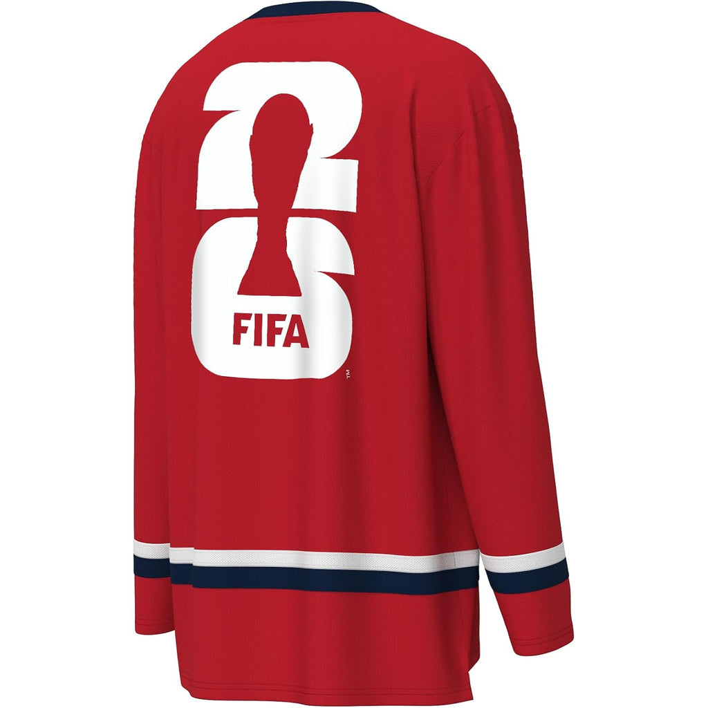 Outerstuff Fifa World Cup 2026 Mens Long Sleeve V-Neck Hockey Jersey