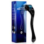 ROSELYNBOUTIQUE Derma Roller for Men & Women - Personal Cosmetic Beauty Tool 0.25mm - Titanium(Black Blue)