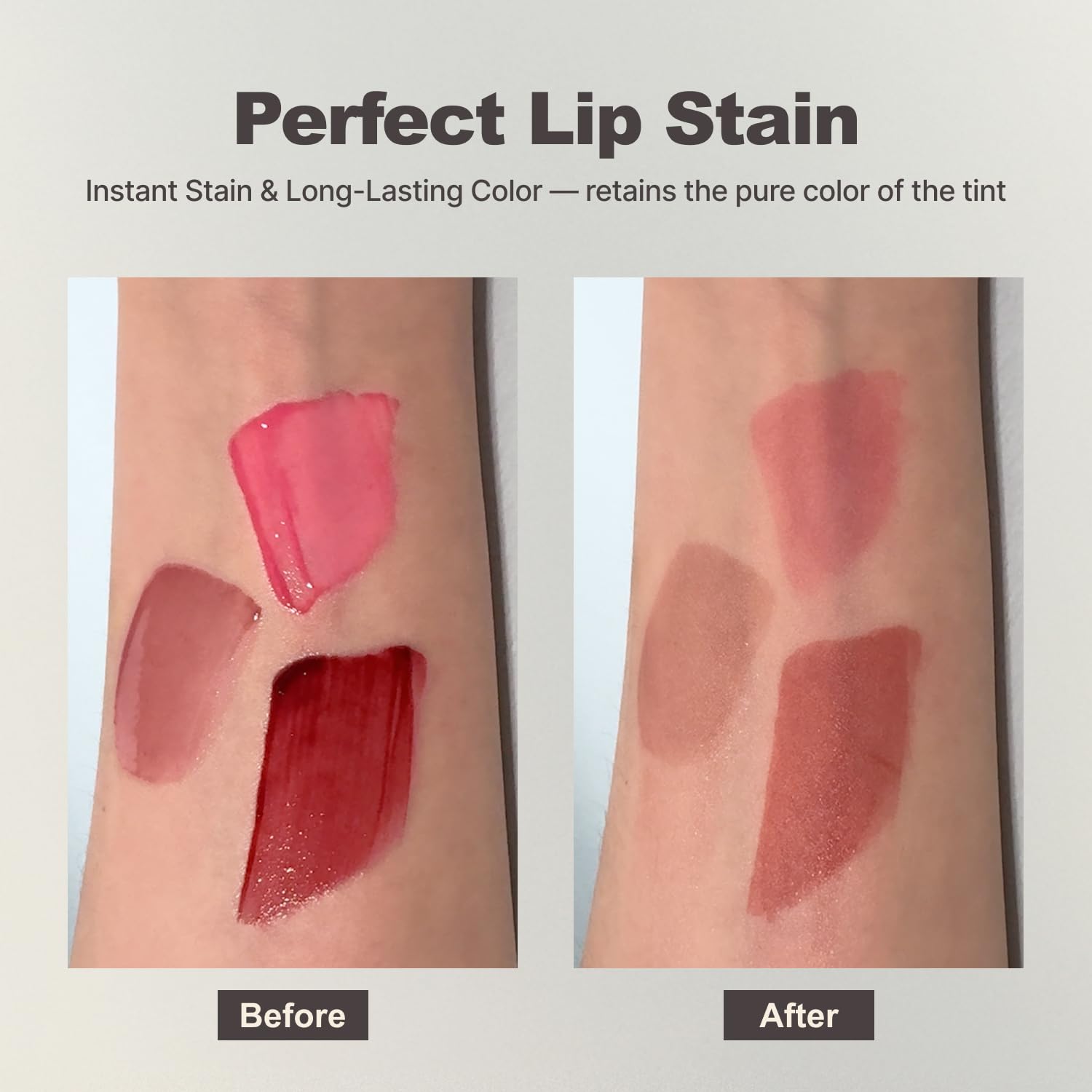 DINTO Blur-Glowy Lip Tint - Glossy Finish, Hydrating, Long Lasting, Lightweight Texture, Non-Sticky, Vegan & Cruelty-Free, K beauty (219 Ave Maria, 0.11 fl.oz)