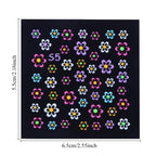 EBANKU 24Sheets Fluorescence Nail Art Stickers Decals 3D Self-Adhesive Butterfly Flower Love Fruits Pattern DIY Decoration Tools Accessories for Women Kids