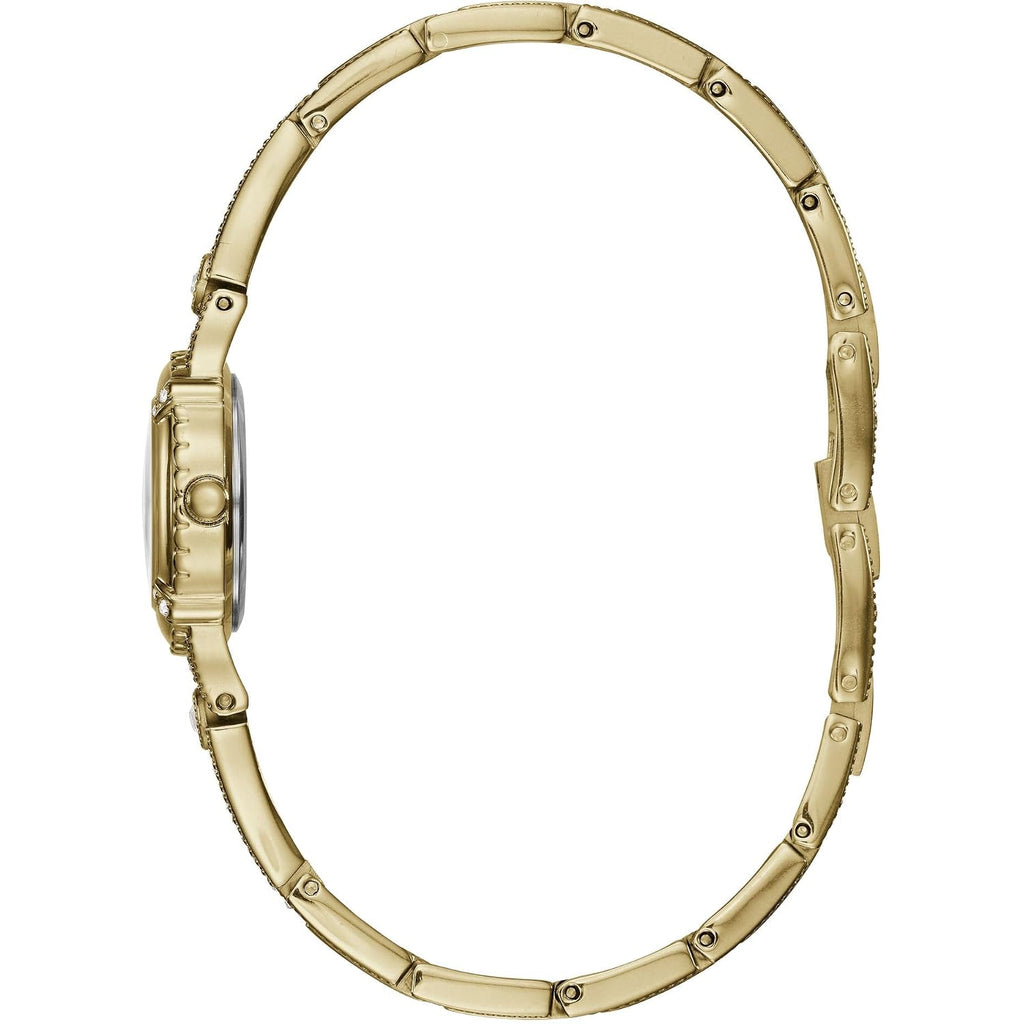 Guess Petite Silver-Tone Crystal Bracelet Watch