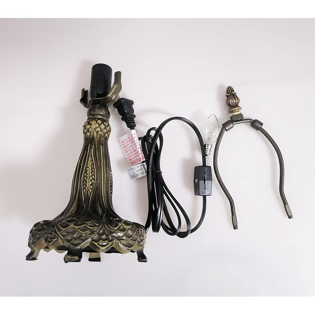 Huimeiju Hmj8033 Metal Base With Diameter 8 Inch Table Lamp Glass Lampshade