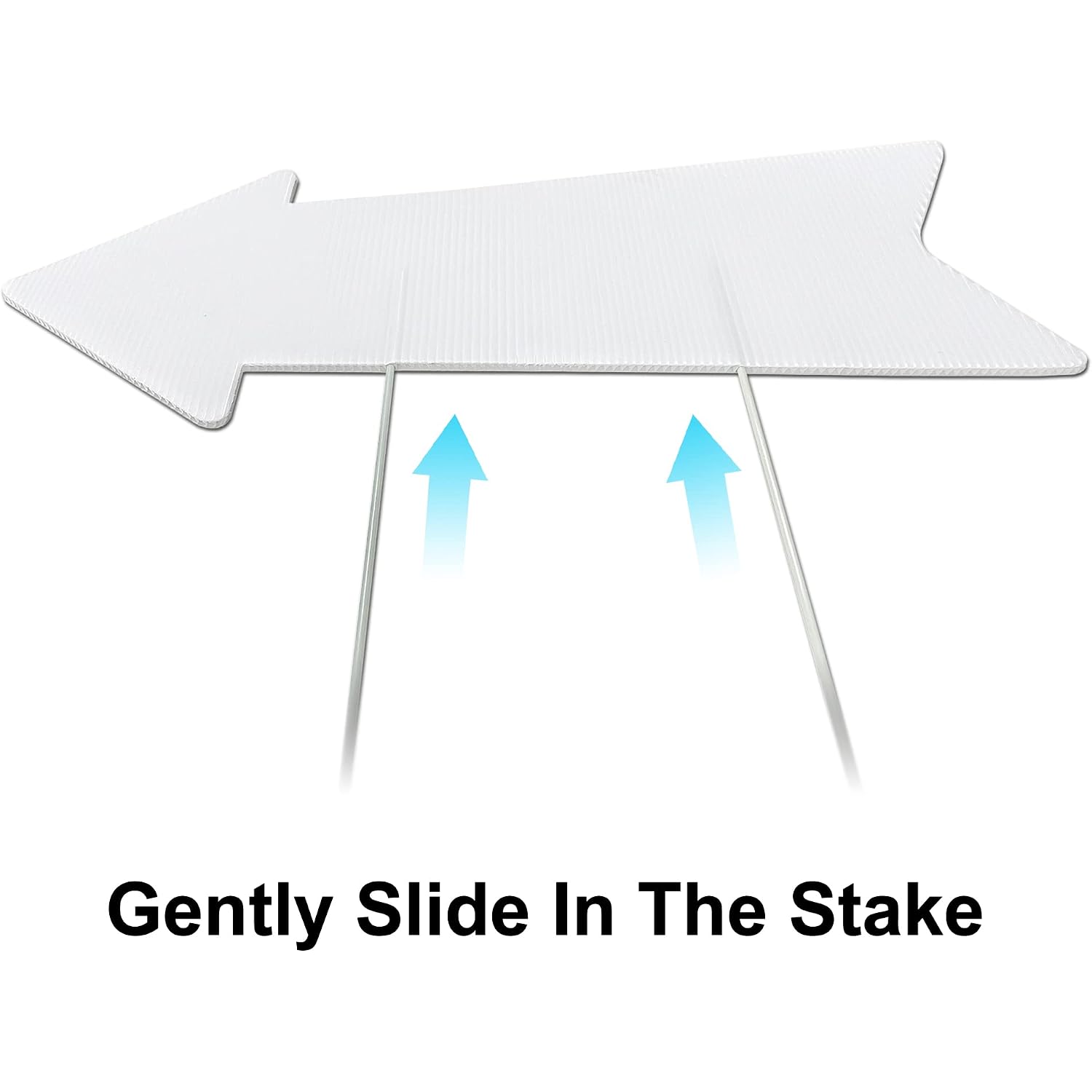 Blank Arrow Signs With Stakes 3 Pack 17 X 6 Inches Wedding Directional Yard Signs With Stakes, This Way Arrow Yard Signs Birthday Party Signs Arrow