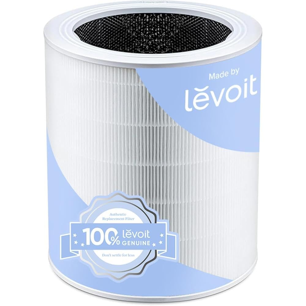 Levoit Core 600S-P Air Purifier Replacement Filter,Genuine Air Filter,1Pack | Aham Verifide,Hepa Sleep Mode, High-Efficiency Activated Carbon,Removes Smoke, Odors, Allergens, Dust,Pet Hair, Core 600S-Rf