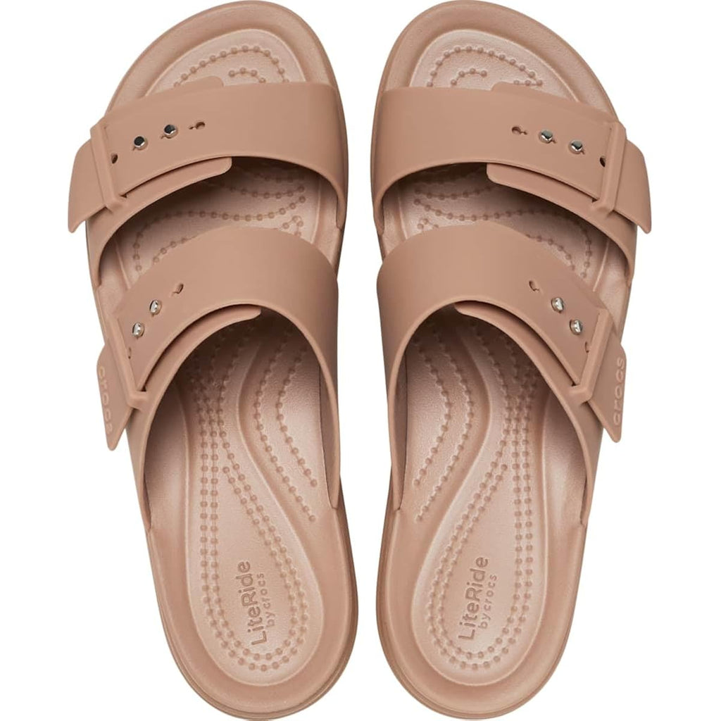 Crocs Women'S Brooklyn Buckle Low Wedges