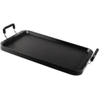 Vayepro Stove Top Flat Griddle, 17 Inch 2 Burner Griddle Pan for Stove Top Grill, Aluminum Pancake pan, Non-Stick Charcoal Grill For Outdoor/Camping