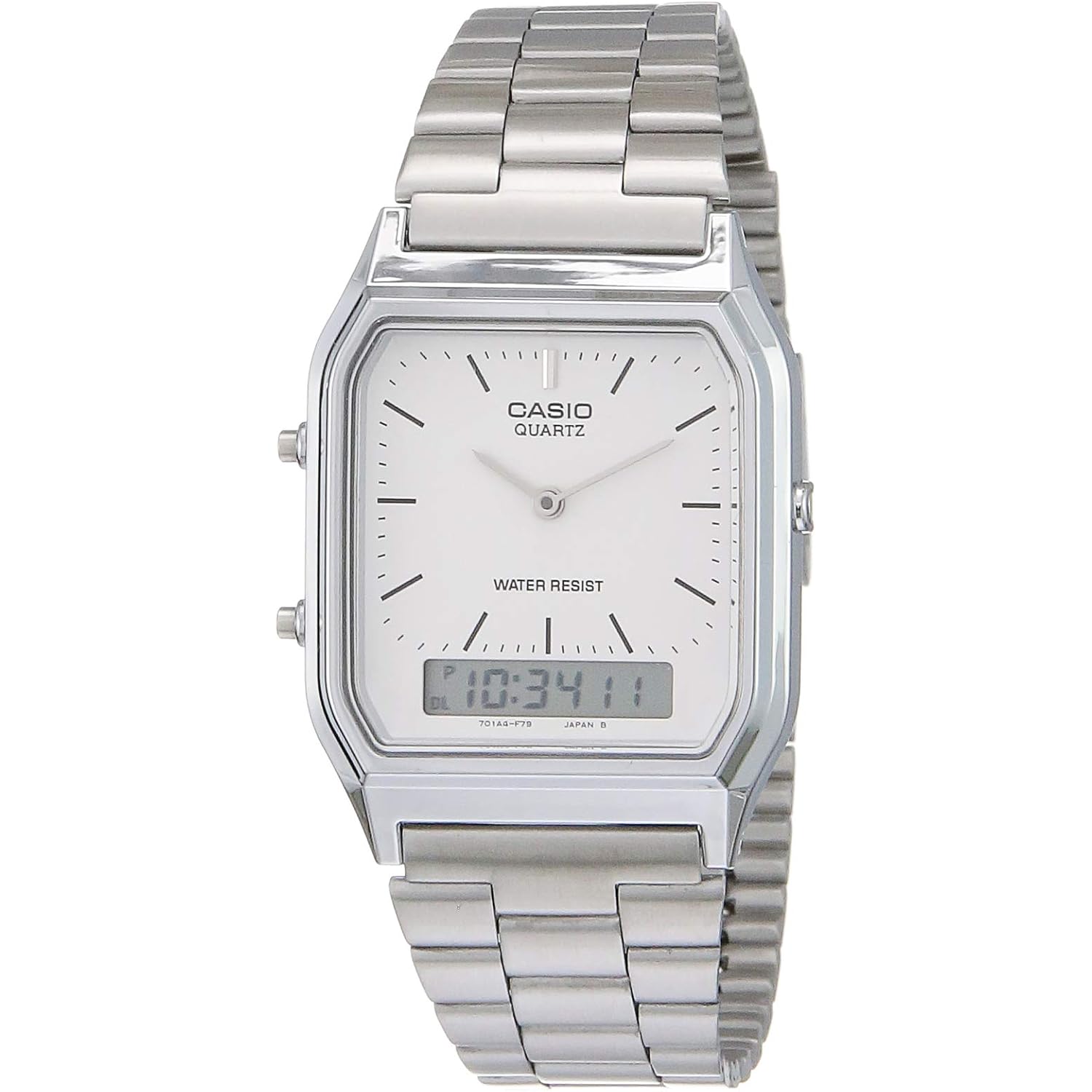 Casio - Mens Watch - Aq230A7D, Silver, Core