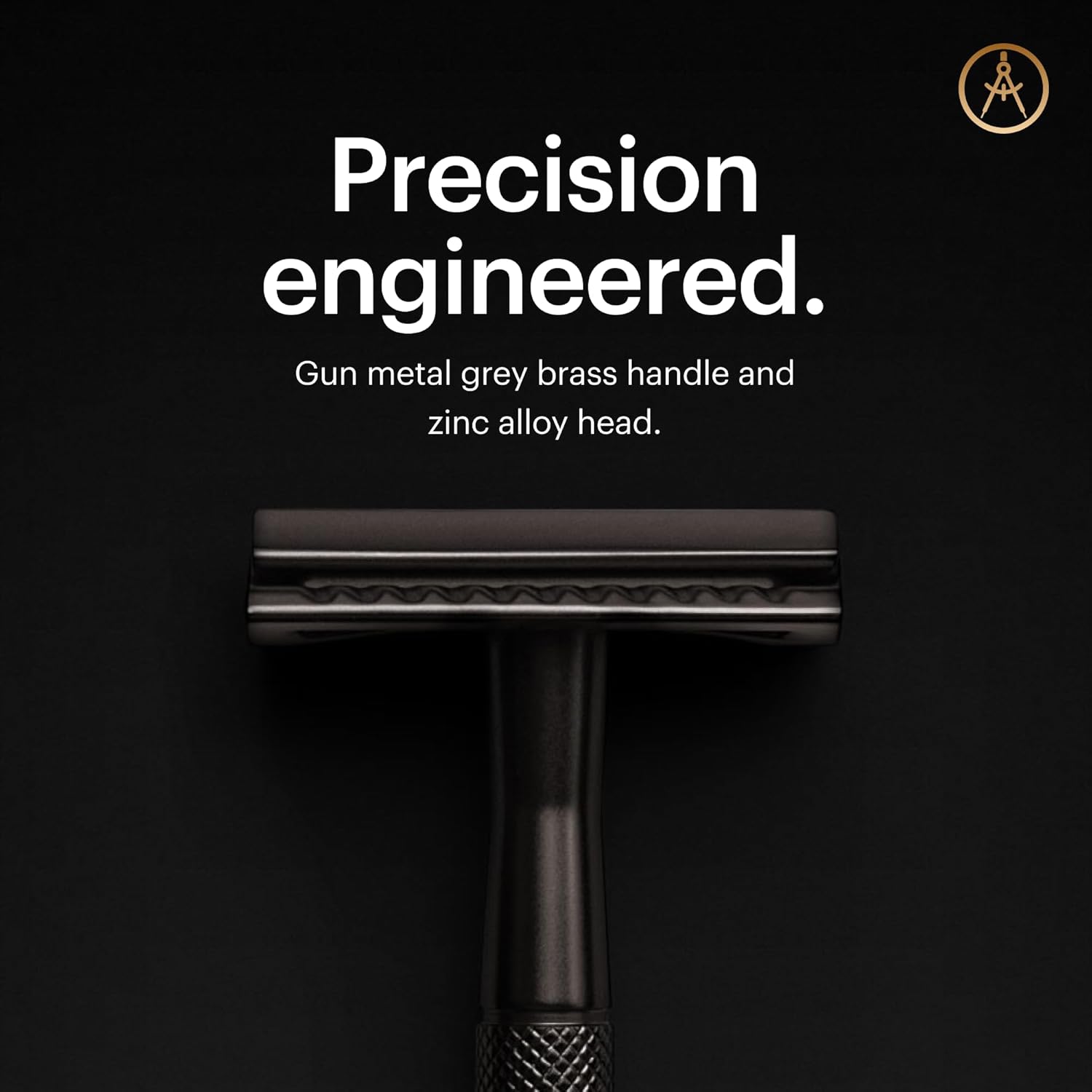 MANSCAPED® The Plow® 2.0 Premium Single Blade Double-Edged Safety Face Razor for Men