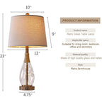 Bedside Table Lamps Set Of 2 With Usb & Faily Night Lights, Farmhouse Boho Bedroom Lamps With Rattan, Night Stand  Glass Table Lamps For End Side Table, Bulbs Included