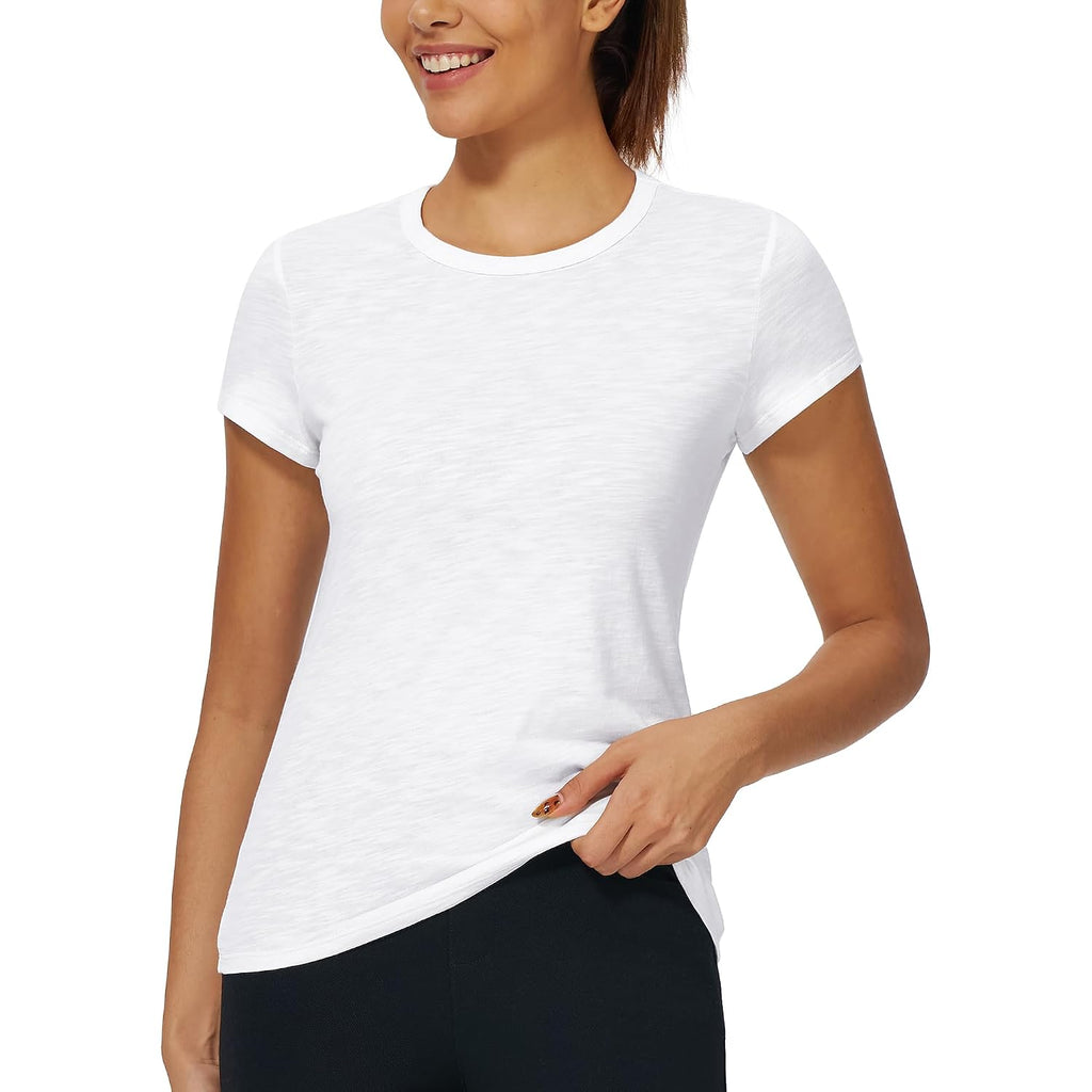 Stelle Womens Modal Soft Crewneck Short Sleeve T Shirts Summer Casual Basic Tops Tees