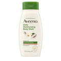 Aveeno Daily Moisturizing Body Wash With A Cocoa Butter Vanilla Scent & Soothing Prebiotic Oat, Provides Long-Lasting Hydration For Sensitive Skin, Hypoallergenic, Paraben-Free, 18 Fl. Oz