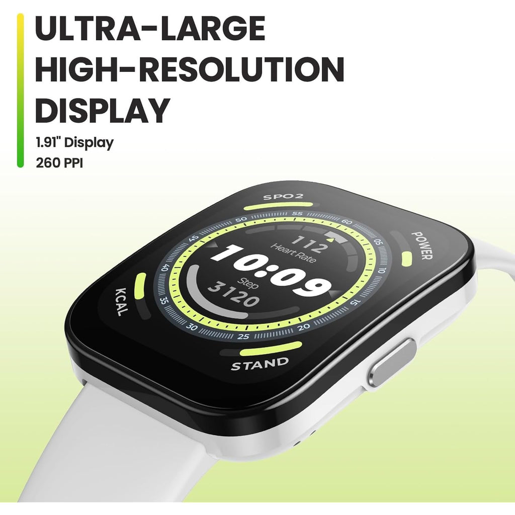 Amazfit Bip 5 Smart Watch 46Mm, Gps, Amazon Alexa Built-In, Bluetooth Calling, 10-Day Battery, Heart-Rate & Vo2 Max, Sleep Health Monitoring, Ai Fitness Tracker App, For Android & Iphone, Black