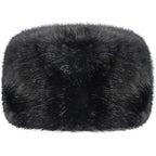 Unisex Russian Ushanka Cossack Trapper Hat Faux Rabbit Fur Trooper Hat Fuzzy Furry Hunting Cap Winter Outdoor Warm Skiing Cap