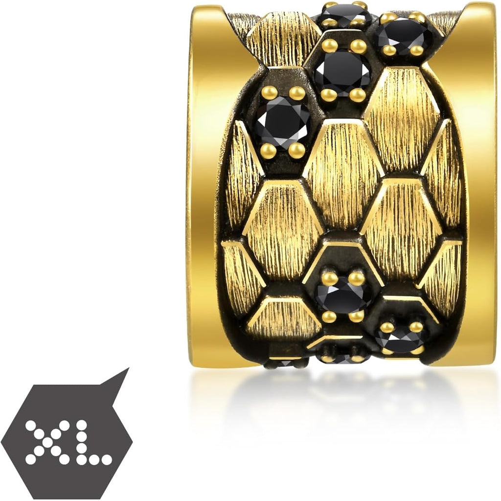 CHOW SANG SANG 999 24K Gold Charme Bold Black Diamond Charm Bracelet for Women & Men 95489C ICONIC
