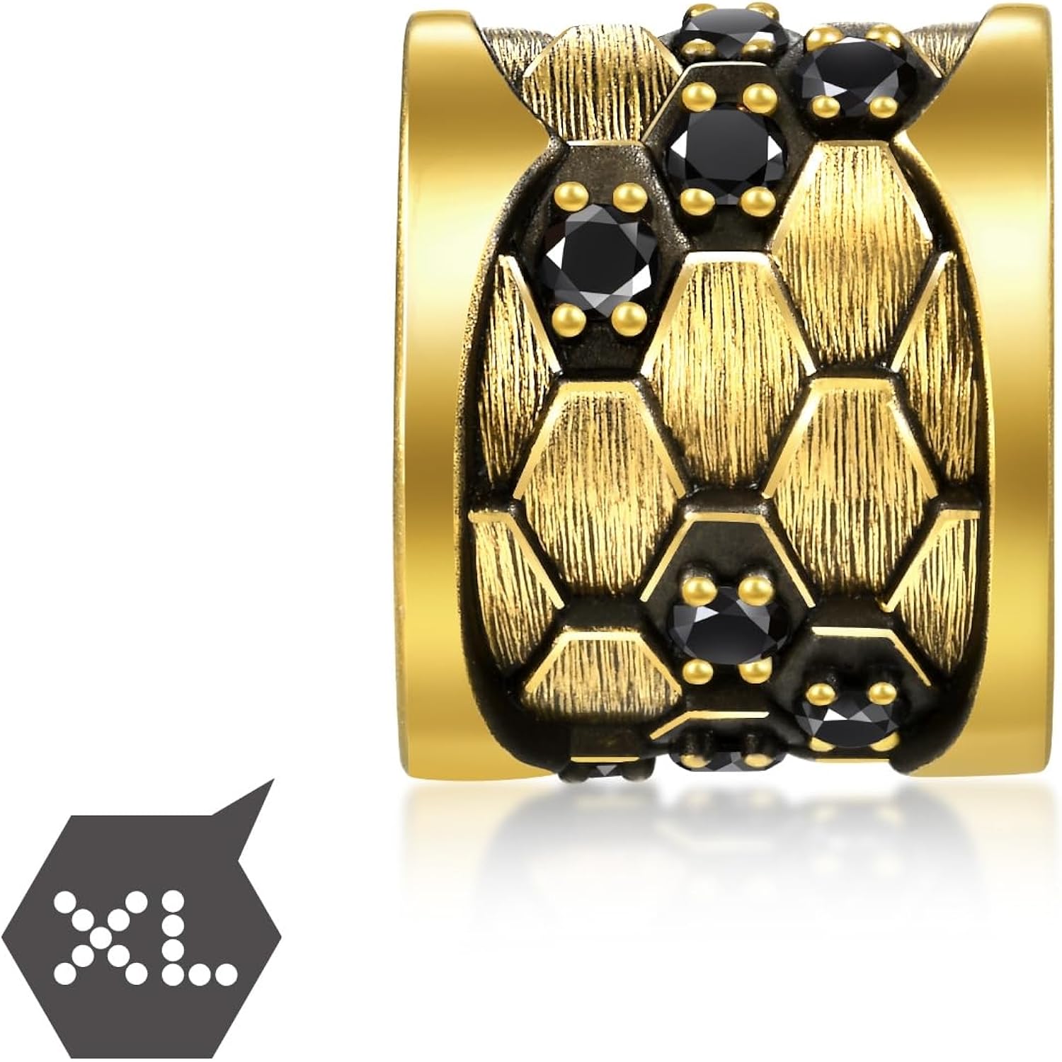 CHOW SANG SANG 999 24K Gold Charme Bold Black Diamond Charm Bracelet for Women & Men 95489C ICONIC