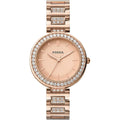 Karli Three-Hand Rose Gold-Tone Stainless Steel Watch