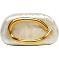 Gold Clutch Purses For Women Formal,Marble Acrylic Women'S Evening Handbags Purse,Trendy Metal Handle Evening Purse,Clutch Bag 2026 For Wedding Party Causal