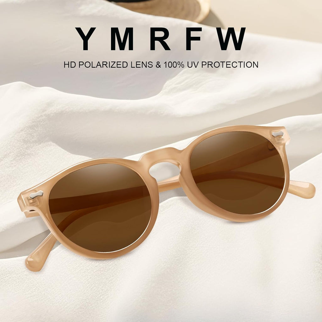 Retro Small Round Polarized Sunglasses For Women Vintage Style Circle Sun Glasses Uv Protection
