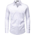 Men’S Wrinkle Free Dress Shirts Regular Fit Long Sleeve Non Iron Business Casual Wedding Stretch Button Down Shirt