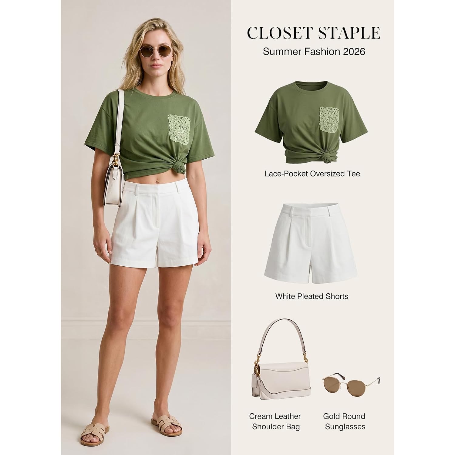 Dokotoo Womens Tops Cute Lace Summer Short Sleeve 2026 Oversized Casual T Shirts Lace Pockets