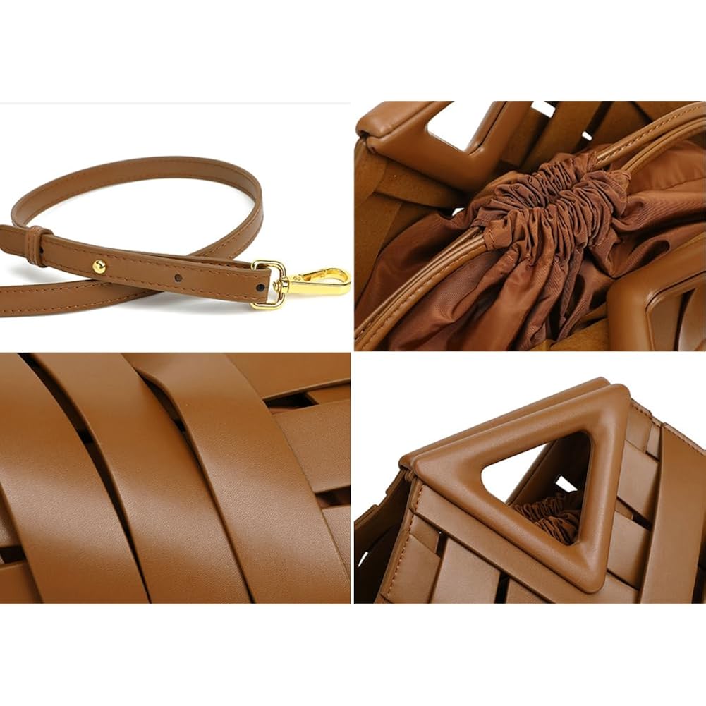 Vegan Leather Clutch Purses For Women Woven Small Crossbody Shoulder Bag Cute Top Handle Handbags Satchels 2026