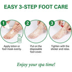Plastic Foot Covers for Feet - 100pcs Pedicure Liners Disposable Clear Plastic Socks Disposable Foot Covers for Paraffin Bath, Pedicure, Spa, Shoes
