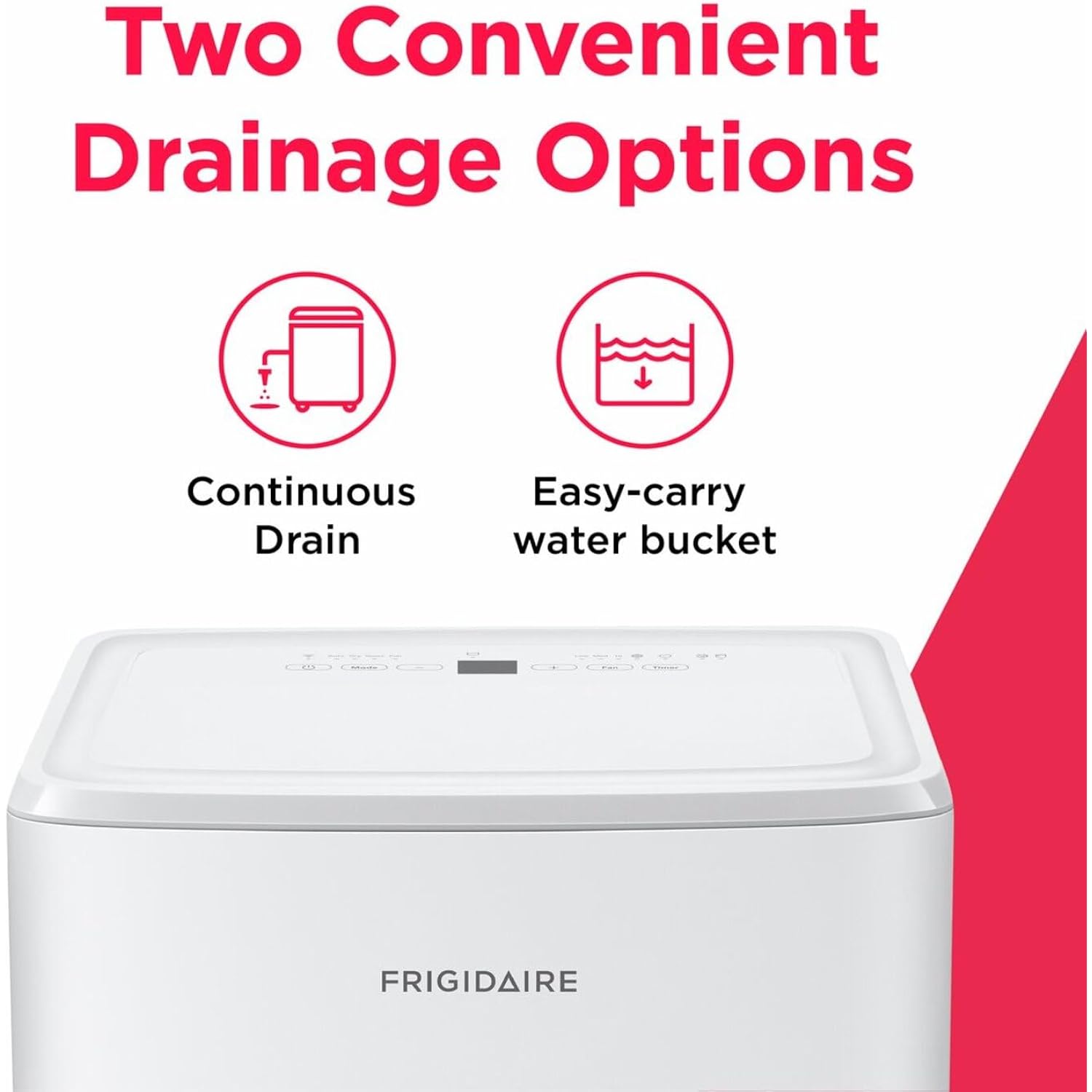 Frigidaire 50 Pint Dehumidifier W/Wifi | Portable, Quiet, Energy Efficient, Humidity Absorber, Moisture Extractor, For Bedroom Living Room Garage Attic Crawl Space