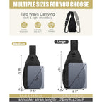 Pritent Crossbody Bags For Women Men Trendy Sling Bag Backpack Casual Chest Bag With Convertible Shoulder Strap