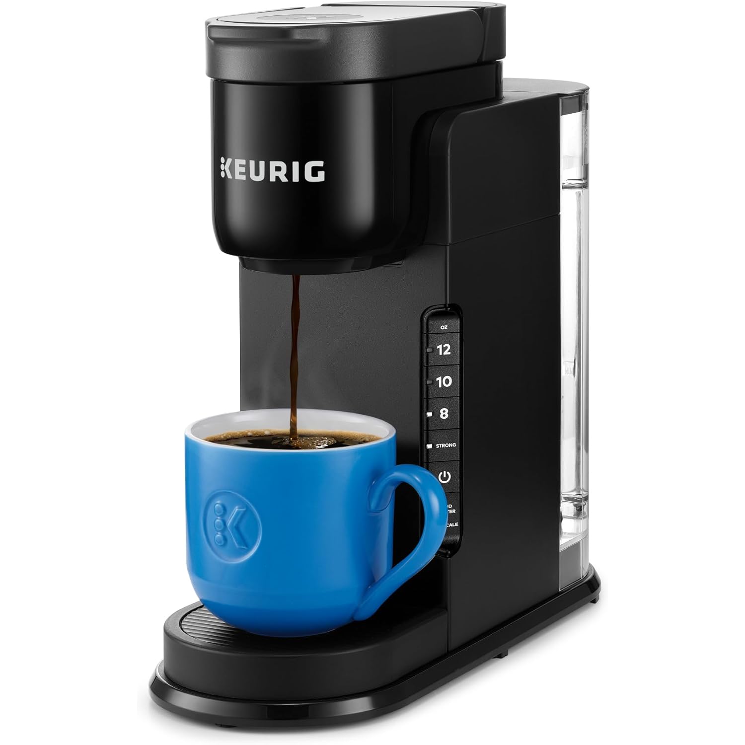 Keurig K-Express Single Serve K-Cup Pod Coffee Maker, 3 Brew Sizes, Strong Button Feature, 42oz Removable Reservoir, Black