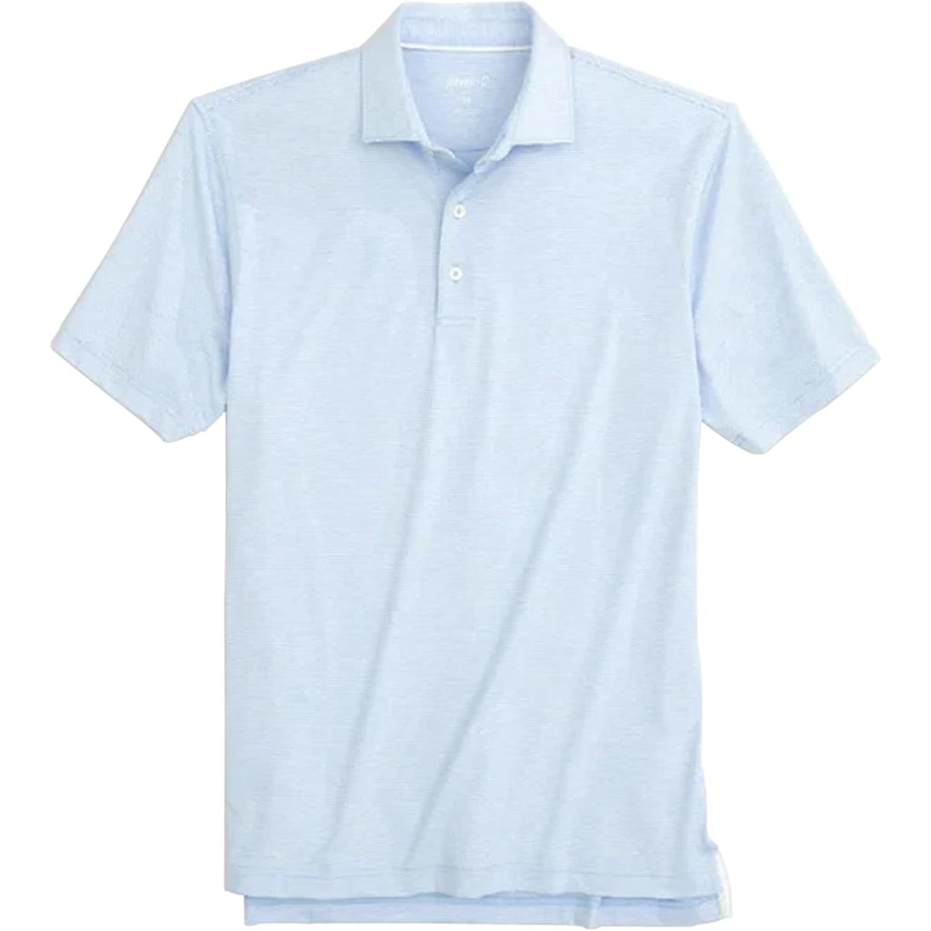 Johnnie-O Lyndonn Polo | Men'S Striped Performance Polo | 3-Button | Moisture-Wicking | 4-Way Stretch | Upf 50